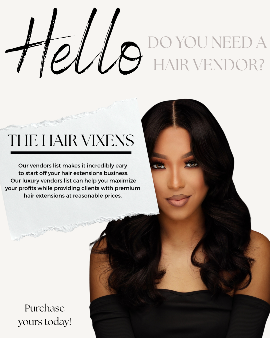 đź’¸ Start Selling Hair Vendor Plug List ($47)