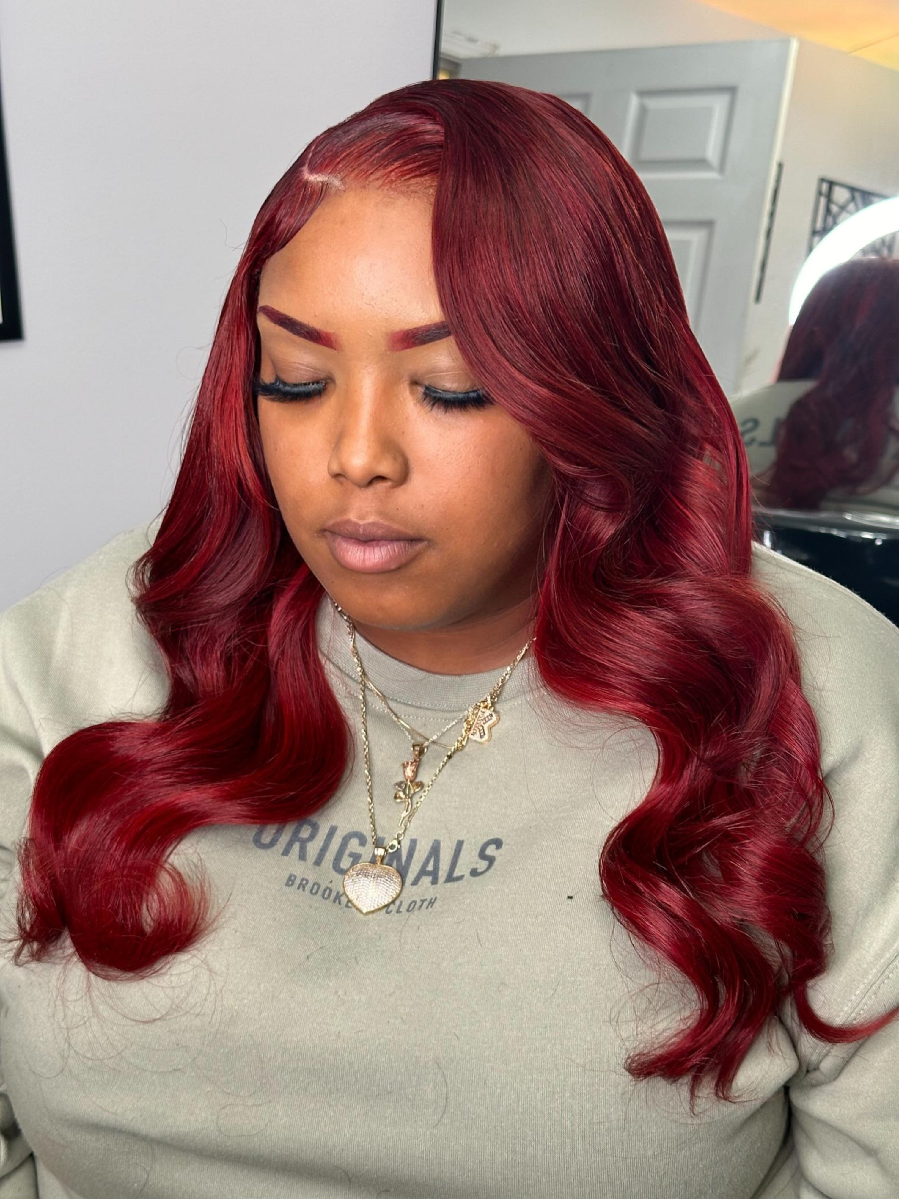 Meagan | 22” Luxury Closure Wig – 5x5 HD Lace, Custom Colored Raw Hair