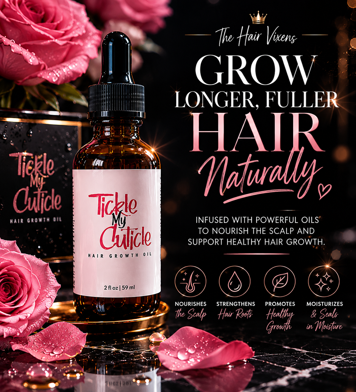 Tickle My Cuticle Hair Growth Oil – Strengthen, Repair & Restore Healthy Hair