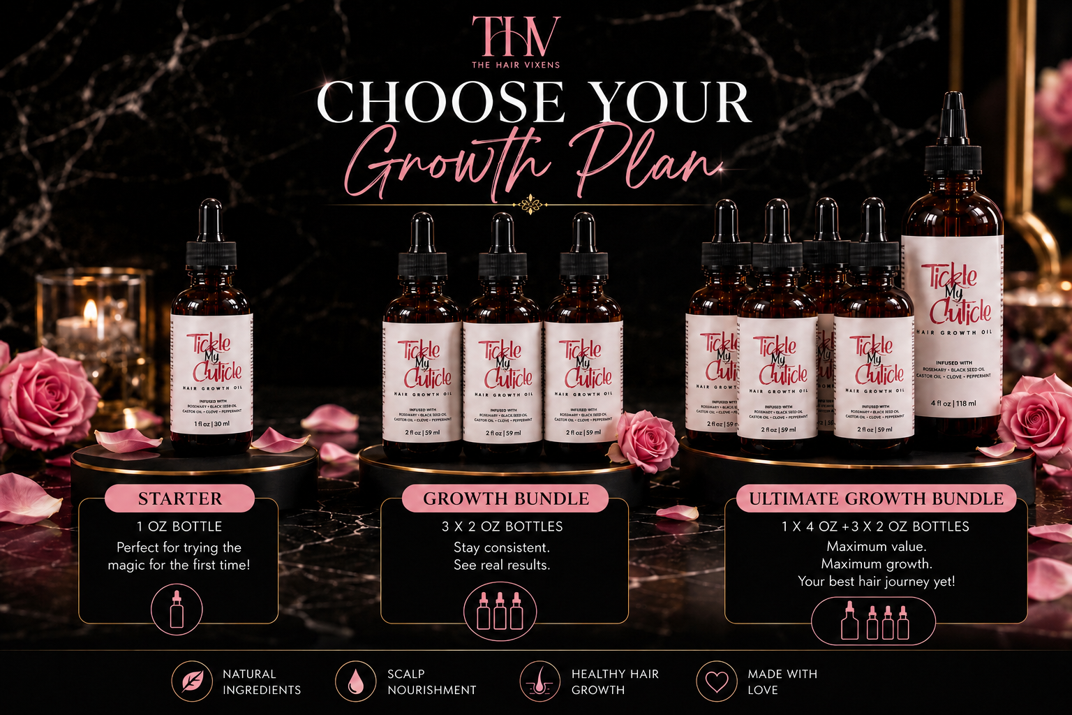 Tickle My Cuticle Hair Growth Oil – Strengthen, Repair & Restore Healthy Hair