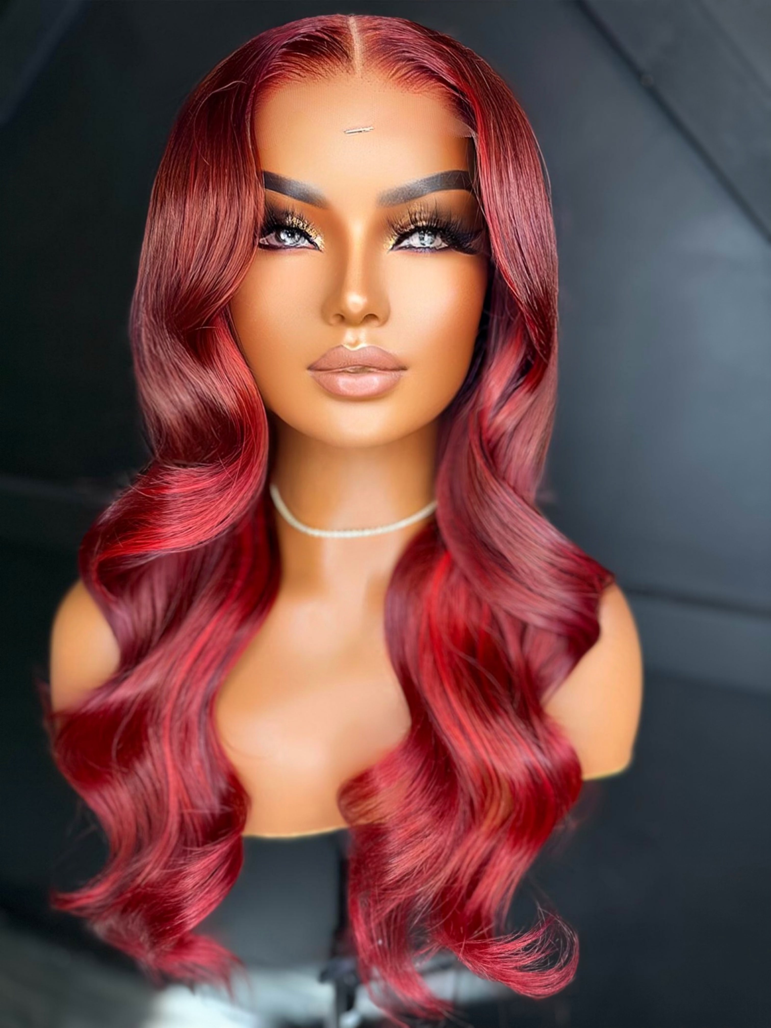 Meagan | 22” Luxury Closure Wig – 5x5 HD Lace, Custom Colored Raw Hair